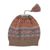 100% alpaca hat, 'Inca Earth' - Earth-Tone 100% Alpaca Knit Hat from Peru thumbail
