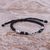 Silver unity bracelet, 'Let's Unite' - Thai Hill Tribe & 925 Silver Macrame Unity Bracelet