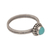 Sterling silver single stone ring, 'Touch of Simplicity' - Composite Turquoise and Sterling Silver Single Stone Ring (image 2g) thumbail
