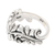 Sterling silver band ring, 'Flourishing Flora' - Leafy Vine Sterling Silver Band Ring from Bali (image 2d) thumbail