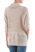 Pullover sweater, 'Evening Flight in Beige' - Beige Pullover Sweater with Three Quarter Length Sleeves