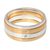 Gold vermeil gemstone stacking rings, 'Thai Spark' (set of 4) - Gold Vermeil Gemstone Stacking Rings (Set of 4) (image 2b) thumbail