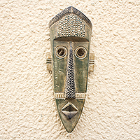 African wood mask, 'Green Giant'