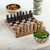 Marble chess set, 'Brown Challenge' (5 in.) - Handcrafted Marble Chess Set in Brown from Mexico (5 in.) (image 2) thumbail