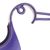 Steel statuette, 'Happy Hummingbird in Purple' - Steel Hummingbird Statuette in Purple from Peru