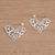Sterling silver hoop earrings, 'Tribal Fire' - Tribal Style Sterling Silver Hoop Earrings from Bali (image 2b) thumbail