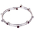 Garnet bangle bracelet, 'Orchid Twist in Red' - Hand Made Sterling Silver Garnet Bracelet Indonesia (image 2c) thumbail