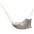 Cotton rope hammock, 'Ashen Beach' (single) - Solid Grey Hand Woven Cotton Maya Hammock (Single)