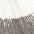Hamaca de cuerda de algodón, 'Ashen Beach' (individual) - Hamaca Maya de algodón tejida a mano en color gris sólido (individual)