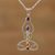 Multi-gemstone pendant necklace, 'Harmonious Mind' - Multi-Gemstone Chakra Meditation Pendant Necklace from India (image 2) thumbail