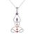 Multi-gemstone pendant necklace, 'Harmonious Mind' - Multi-Gemstone Chakra Meditation Pendant Necklace from India thumbail