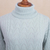 Baby alpaca blend turtleneck sweater, 'Prestige in Sky Blue' - Soft Knit Baby Alpaca Blend Turtleneck Sweater (image 2g) thumbail