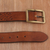 Leather belt, 'Classic Elegance in Chestnut' - Handcrafted Leather Belt in Chestnut from India (image 2b) thumbail