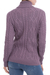 100% alpaca pullover, 'Dusty Lilac Charm' - Knit 100% Alpaca Pullover in Dusty Lilac from Peru