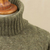 Baby alpaca blend pullover, 'Warm Sweetness in Olive' - Cable Knit Baby Alpaca Blend Pullover in Olive from Peru (image 2g) thumbail