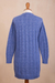 Baby alpaca blend cardigan sweater, 'Eminence in Blue' - Blue Baby Alpaca Blend Cardigan Sweater (image 2e) thumbail