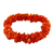 Carnelian stretch bracelet, 'Sunny Muse' - Hand Crafted Bracelet with Natural Carnelian