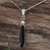 Pearl and obsidian choker, 'Wishes' - Pearl and obsidian choker