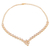 Gold vermeil moonstone link necklace, 'Misty Garland' - Gold Vermeil Moonstone Necklace Handcrafted in India (image 2c) thumbail