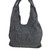 Cotton shoulder bag, 'Thai Texture in Teal' - Dusty Teal Cotton Shoulder Bag from Thailand