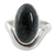 Jade cocktail ring, 'Secret of the Earth' - Dark Green Jade on Sterling Silver Artisan Crafted Ring (image 2c) thumbail