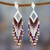 Agate waterfall earrings, 'Natural Diamond' - Agate and Sterling Silver Waterfall Earrings from Mexico thumbail