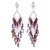 Agate waterfall earrings, 'Natural Diamond' - Agate and Sterling Silver Waterfall Earrings from Mexico (image 2a) thumbail