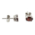 Garnet stud earrings, 'Scintillate' - 3 Carat Garnet Stud Earrings from India (image 2b) thumbail