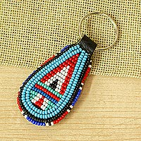 Featured review for Beaded key fob, Mombasa Turquoise