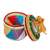 Decorative beaded box, 'Golden Lion' - Multicolored Beaded Box with Lion (image 2d) thumbail