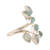 Chalcedony cocktail ring, 'Leafy Glory' - Artisan Crafted Chalcedony Cocktail Ring (image 2c) thumbail