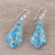 Sterling silver and composite turquoise dangle earrings, 'Sky Kites' - Sterling Silver and Composite Turquoise Dangle Earrings (image 2b) thumbail