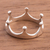 Sterling silver band ring, 'Queenly Crown' - Peruvian Sterling Silver Band Ring Shaped Like a Crown