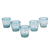 Vasos de jugo de vidrio soplado, (juego de 5) - Vasos de jugo de vidrio soplado hechos a mano (juego de 5)