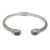 Amethyst cuff bracelet, 'Magical Attraction' - Modern Balinese Amethyst and 925 Silver Cuff Bracelet thumbail