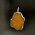 Collar colgante de citrino Drusy, 'Pathway of the Sun' - Collar colgante de citrino Drusy de forma libre y cordón de ante