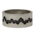 Silver band ring, 'Dark River' - Women's Handmade Band Ring of Taxco Silver 950