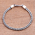 Sterling silver chain bracelet, 'Foxtail Rope' - Sterling Silver Foxtail Chain Bracelet from Bali (image 2) thumbail