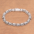 Sterling silver chain bracelet, 'Generous Spirit' - Artisan Crafted Sterling Silver Chain Bracelet from Bali (image 2) thumbail