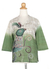 Cotton batik tunic, 'Peacock Love' - Artisan Crafted Cotton Tunic (image 2c) thumbail
