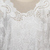 Rayon short-sleeved top, 'Rose Mallow in White' - Floral White-On-White Openwork and Embroidered Rayon Top (image 2d) thumbail