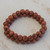 Sunstone beaded stretch bracelets, 'Strength and Energy' (pair) - Two Sunstone Beaded Stretch Bracelets from Brazil