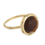 Gold plated tiger's eye single stone ring, 'Magic Pulse' - Gold-Plated Tiger's Eye Single Stone Ring from Peru (image 2c) thumbail