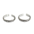 Sterling silver toe rings, 'X-treme Beauty' (pair) - Unique Modern Sterling Silver Toe Ring (Pair)
