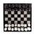 Onyx and marble chess set, 'Black and Ivory Challenge' (5 in.) - Onyx and Marble Chess Set in Black and Ivory (5 in.) (image 2d) thumbail