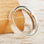 Unisex silver band ring, 'Classic' - Simple 950 Silver Band Ring (image 2) thumbail