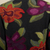 100% alpaca cardigan, 'Cusco Flowers in Black' - Alpaca Intarsia Knit Cardigan In Multicolored Floral