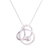 Cultured pearl pendant necklace, 'Amazon Nest' - Abstract Style Sterling Silver White Pearl Pendant Necklace