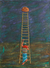 'Ladder' (2007) - Upward Climb Expressionist Painting