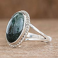 Jade cocktail ring, Eternal Love